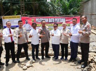 PTBA Bantu Polres Lahat Bangun Gedung Barang Bukti